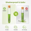 KAOPET 60Pcs Clear Plastic Test Tubes with Caps—Cork Stoppers, 15x100mm