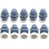 YuanQian Shower Door ROLLERS/Runners/Pulleys 20MM/Wheels bathroom Replacement Part set of