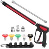 High Pressure Washer Gun with 2 Pressure Washer Wands, 5