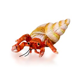 JUSTQUNSEEN Hermit Crab Plush Toy,Crab Stuffed Animal,Simulated Plush Toy,Soft Stuffed Toy for Adults Birthday for Boys and Girls-10 Inch