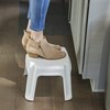 Gracious Living 9.5-Inch Tall, Sturdy Non Slip Plastic Single Level