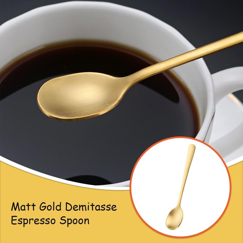 8-Piece Mini Spoons, Espresso Spoons, Kitchen Spice Spoons, Ice Cream