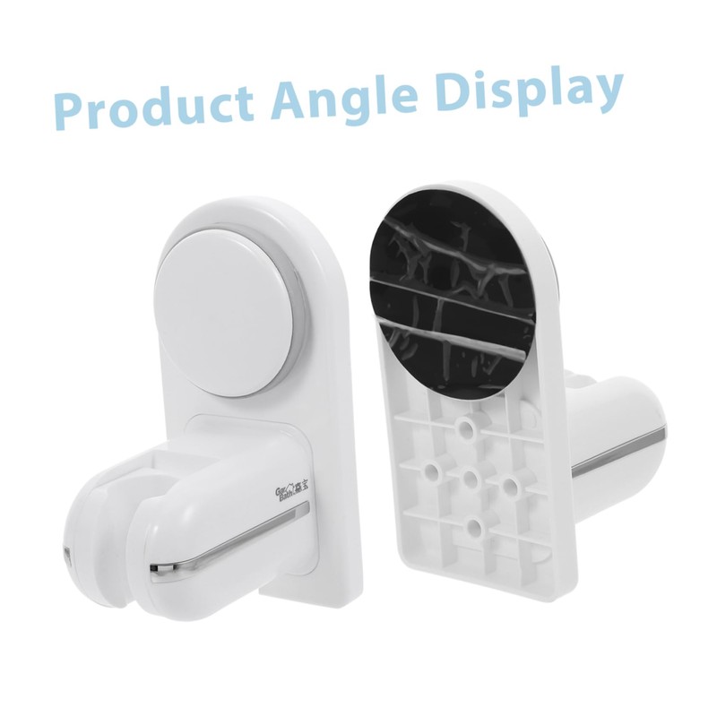 Operitacx Adjustable Wall Mounted Suction Shower Head Bracket Punch Base