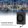 Aluminum Heatsink Built in Regulable Speed With Bracket Shrapnel Height