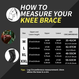 Reliable Knee Brace, Knee Compression Sleeve for knee pain for Men & Women, Exercise with Knee Protection, Pressurized Knee Support for Running, Weightlifting, Basketball, Gym, Sports (Medium)