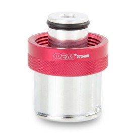 OEMTOOLS 27249R Radiator Adapter | Attaches to All Standard Coolant-Pressure Testers | Tests Coolant Pressure on Certain Sedans and Cross Overs with Eco-Boost Engines