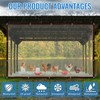 Clear Tarp, 10×12FT Plastic Tarps Heavy Duty Waterproof with Grommets,