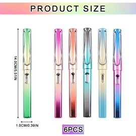 KOZOY Eternal Pencil, 6 Pieces, Ink-free Pencil with Eraser & Interchangeable Head, Infinite Writing Pen for School & Office, Sustainable & Reusable