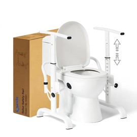 Loyoda Toilet Safety Rails for Seniors, 350 LBS Heavy Duty Toilet Grab Bars