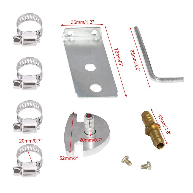 Universal Adjustable Fuel Pressure Regulator Kit with 0-140 PSI Gauge