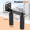 MeBantoo Heavy Duty Sliding Gate Guide Roller Hardware Kit, 6"