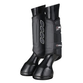 LeMieux Carbon Air XC Cross Country Hind Horse Boots - Protective Gear and Training Equipment - Equine Boots, Wraps & Accessories (Black/Small)