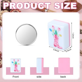 Arrowbash 160 Pcs Pink Cowgirl American Mahjong Set, 1.2 x 0.87 Inches Western Mahjong Tiles, Hand Carved Pattern for Adult Mah Jong Social Games, Beginners, Mah Jong Lovers