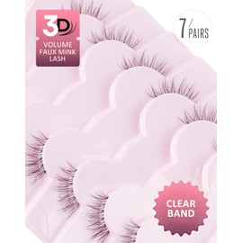 Onlyall Natural Wispy Lashes Half Lashes Natural Look Fluffy Eye Lashes Pack Half Lash Corner Accent Lashes C25