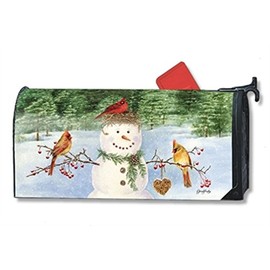 MailWraps Snowman Birdfeeder MailWrap Mailbox Cover 01374