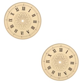 Gadpiparty 2pcs DIY Aluminum Clock Dial Replacement Round Dial for Clock Making Reusable Material for DIY Projects and