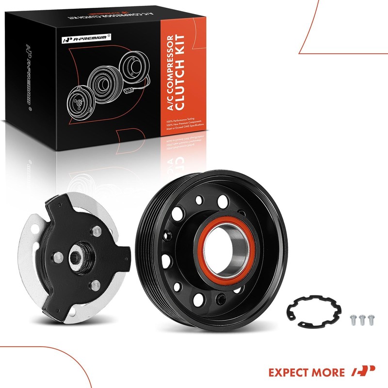 A-Premium Air Conditioner AC Compressor Clutch Kit Compatible with Volkswagen