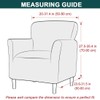 Bifaunvogel Waterproof Accent Chair Cover with Arms Stretch Jacquard Single