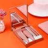 Pinceles de maquillaje Conjunto 5pcs Multi-Function con espejo suave pelo