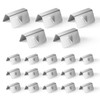 20 Pcs Automotive Wind Deflector Clips Stainless Steel Wind Rain