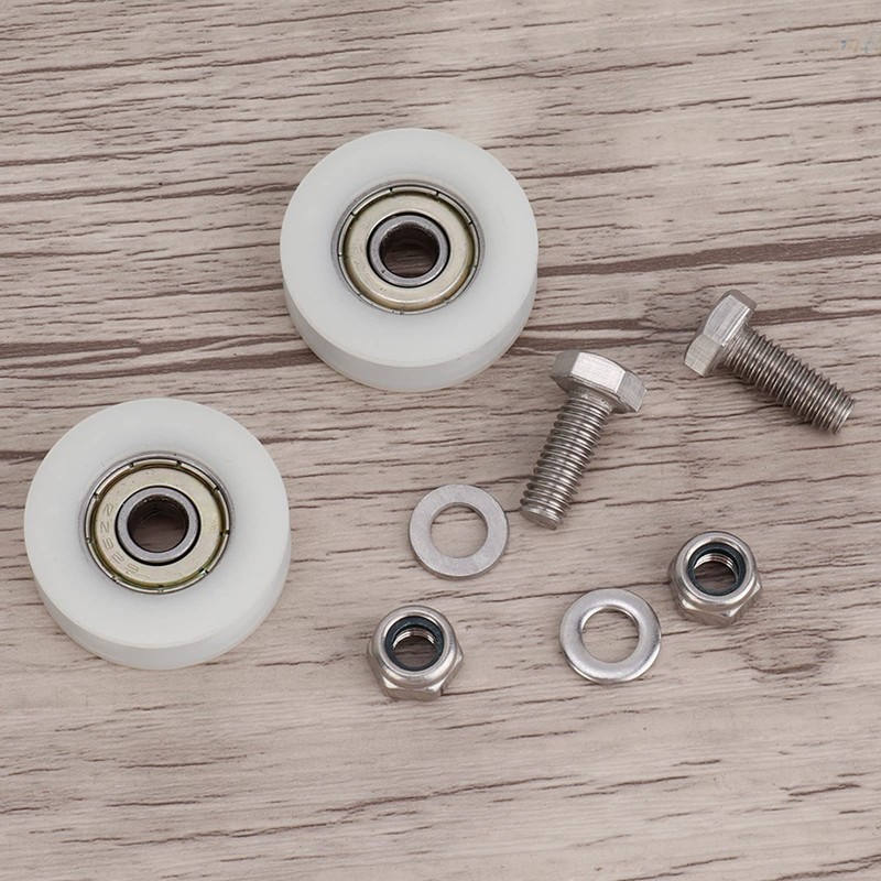 30mm Diameter Elite Greenhouse Door Wheels Replacement Kit Lasting Plastic