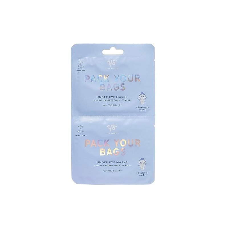 Pack your bags Set of 2 Eye Masks Green Tea