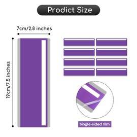 Guided Reading Strips, 8pcs Highlight Colored Overlay Bookmarks, Reading Tracking Rulers for Kids, Dyslexia Tools, Teacher Classroom Supplies, Transparent Purple