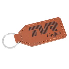 Pixel Peeper Leather Key Ring for TVR Griffith Enthusiasts. Luxury Key Fob Gift to suit Griffith 400 430 450 500 V8 fans.