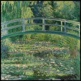 Ambiente Serviettes Lunch/Party 33 x 33 cm – Claude Monet The Water Lily Pond