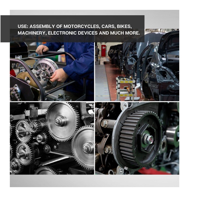 DOJA INDUSTRIAL Self-Locking Nuts M4 Pack of 50 Galvanised Steel