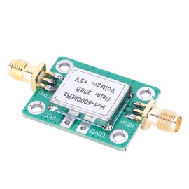 RF Signal Amplifier Module, Signal Board for Medium Power Amplifier, Ultra Wideband 5M-6GHz 20dB Gain, Electronic Components, Low Noise Figure