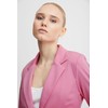 ICHI IHKATE BL Women's Blazer, Short Stretch Jacket, One-Button, with
