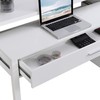Convenience Concepts Newport JB Console/Sliding Desk with Drawer and Riser,