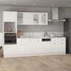 vidaXL Kitchen Drawer Bottom Cabinet in White - Scandinavian Style