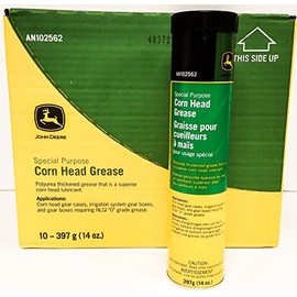 John Deere Polyurea Thickened Corn Head Grease Lubricant (CASE of 10 Tubes) AN102562