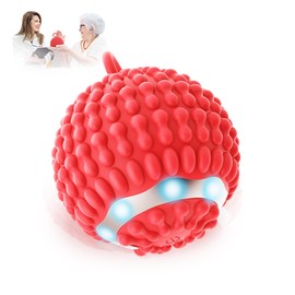 Ikowo Physical Vibration Therapy Ball, Rechargeable Vibrating Massage Ball 4-Speed Mode, Hand Therapy Balls, Relief Hand Tremors (Parkinson), Stress Relief, Gifts for Parkinson's Patients