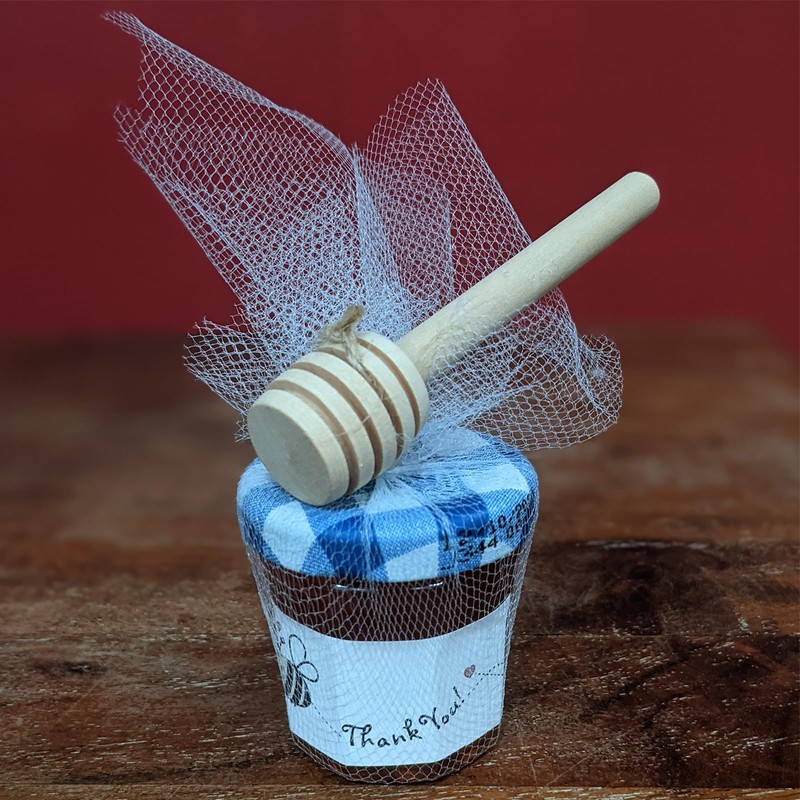 30pcs Wooden Honey Spoons Portable Wedding Party 8cm