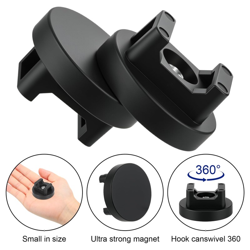 Yookeer Magnetic Zip Tie Mount Base Black Magnetic Cable Clips