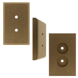 MDF Rectangle Switch Mount Pattress 2Gang