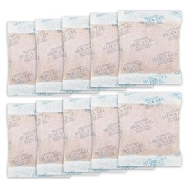 Delmkin Reusable Desiccant Bags Multi-Purpose Silica Gel Desiccant Bags 50 g x 10 Pieces Silica Gel Desiccant Regenerable Silica Balls (10)
