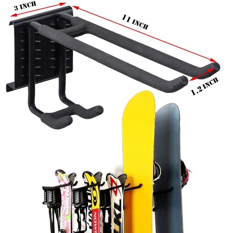 WALMANN Wall Mount Tool Organizer, Mop and Broom Holder, Garage