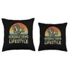 Retro Horseback Riding Lifestyle Equestrian Rider Throw Pillow