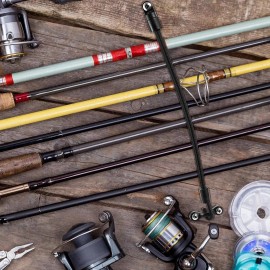 Rod Strap Holder 4 Pack 12" Fishing Rod Straps Boat Deck Mount Rod Connector,Boat Tie Down Straps