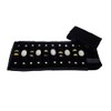 SCIKHEFT Portable Ring Travel Bag Jewelry Travel Roll Bag Small