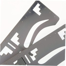 Minkissy 3sets Eyebrow Tint Stencil Kit Ruler Stamp Makeup Tool Shaping Guide for Women 2pcs*3