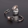 iToplin Metal Shower Curtain Hooks, Oil-Rubbed Bronze Rustproof Decorative Shower