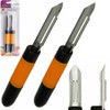 2 Pcs Lancashire Peeler Stainless Steel Vegetable Fruit Speed Potato