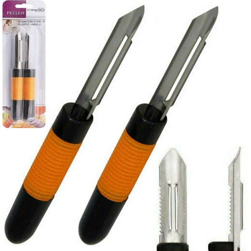 2 Pcs Lancashire Peeler Stainless Steel Vegetable Fruit Speed Potato