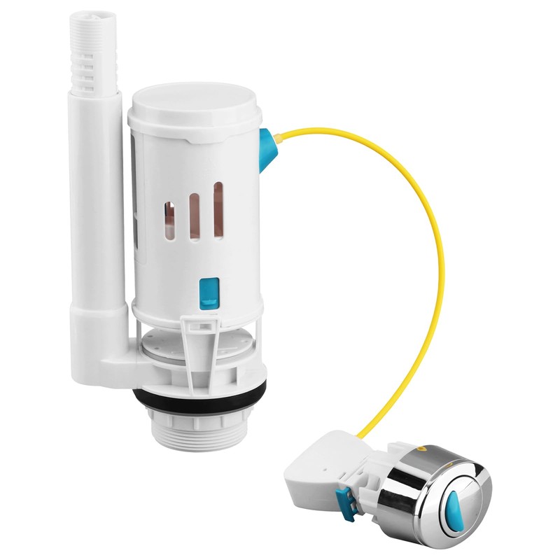 Toilet Dual Flush Valve with Push Button, Adjustable Toilet Cistern