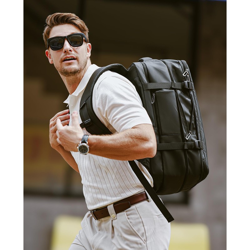 Muzee MARK RYDEN Expandable Travel Backpack 42L, TSA-Approved Anti-Theft Backpack